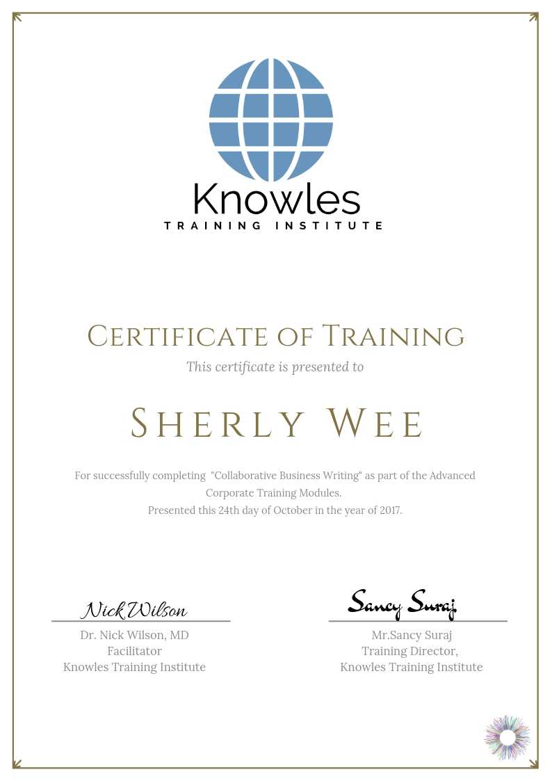 Collaborative Business Writing Course in India Certificate