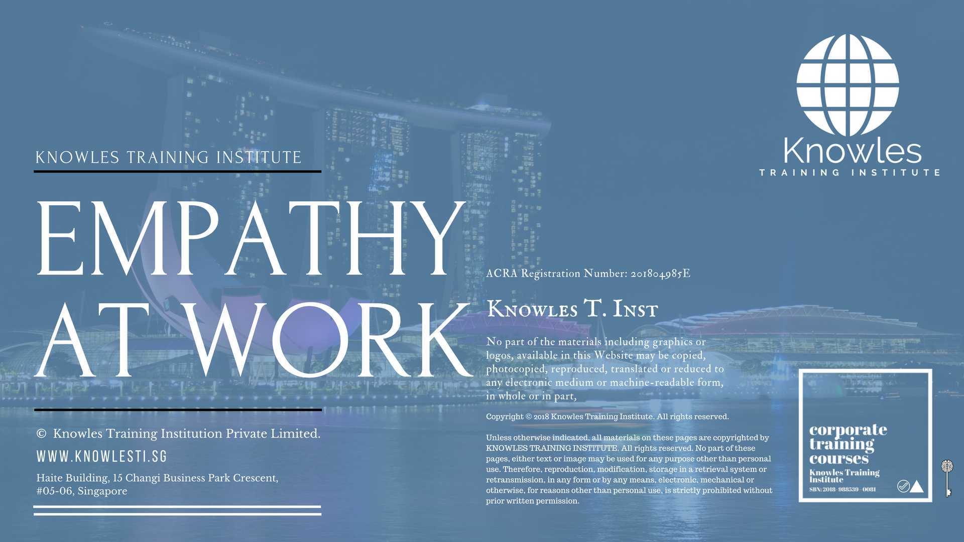 Empathy At Work Training Course in India