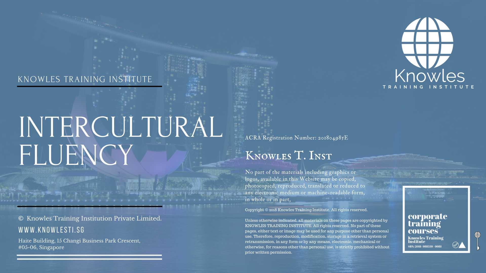 Intercultural Fluency Training Course in India