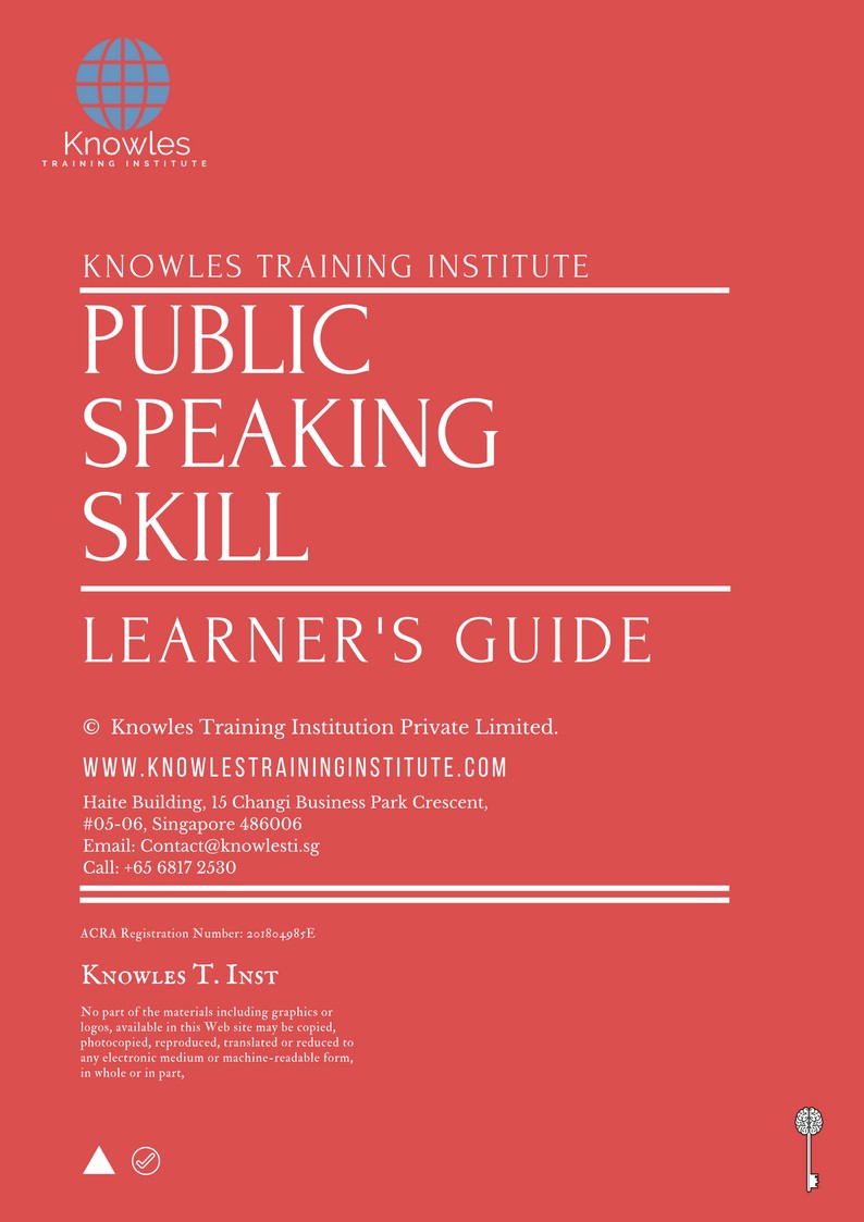 Public Speaking Course India Learner’s Guide