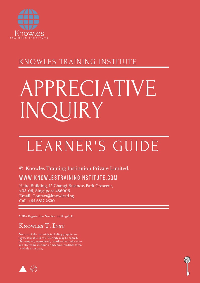 Appreciative Inquiry Training Course in India Learner’s Guide