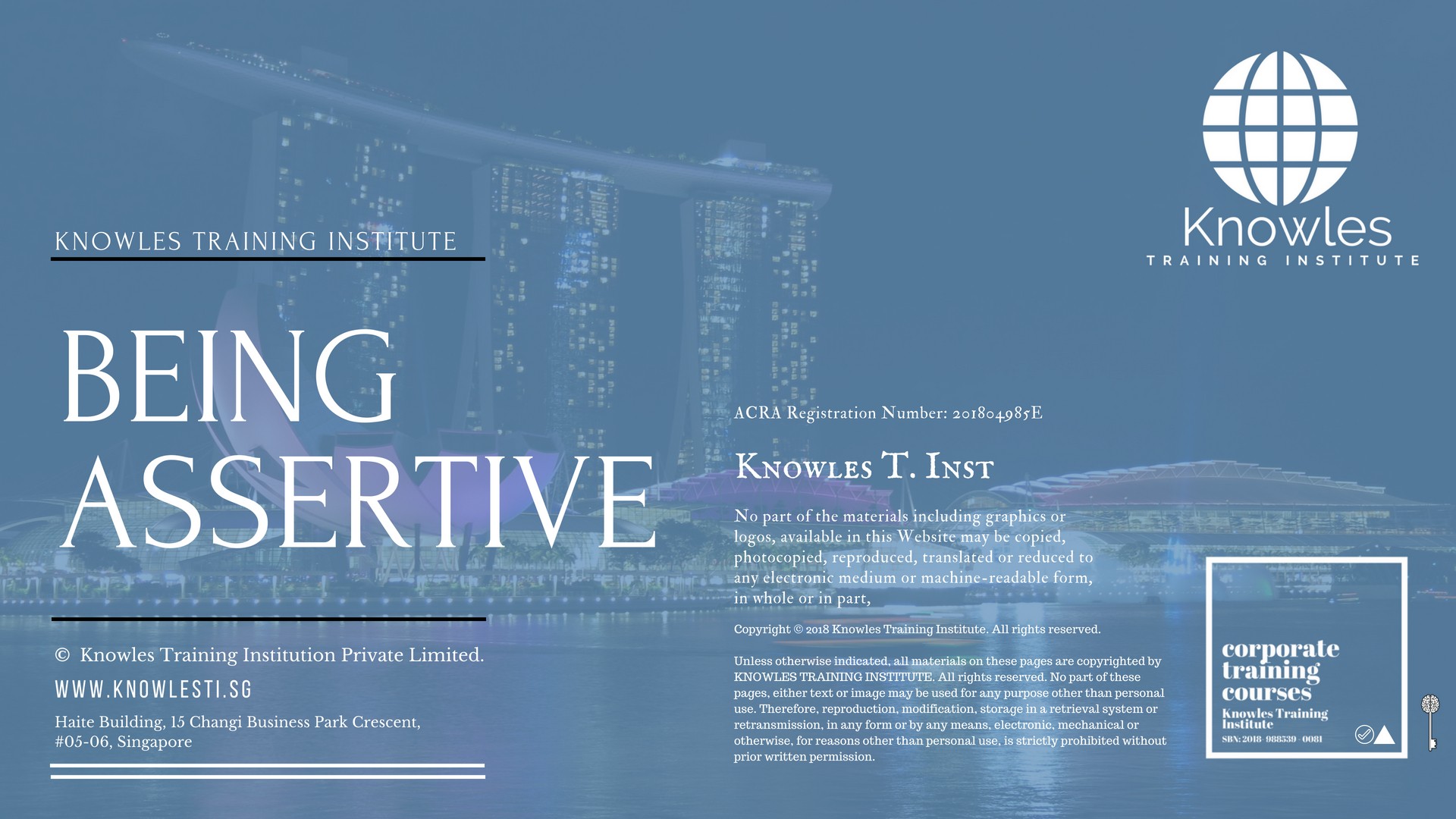Being Assertive Training Course in India