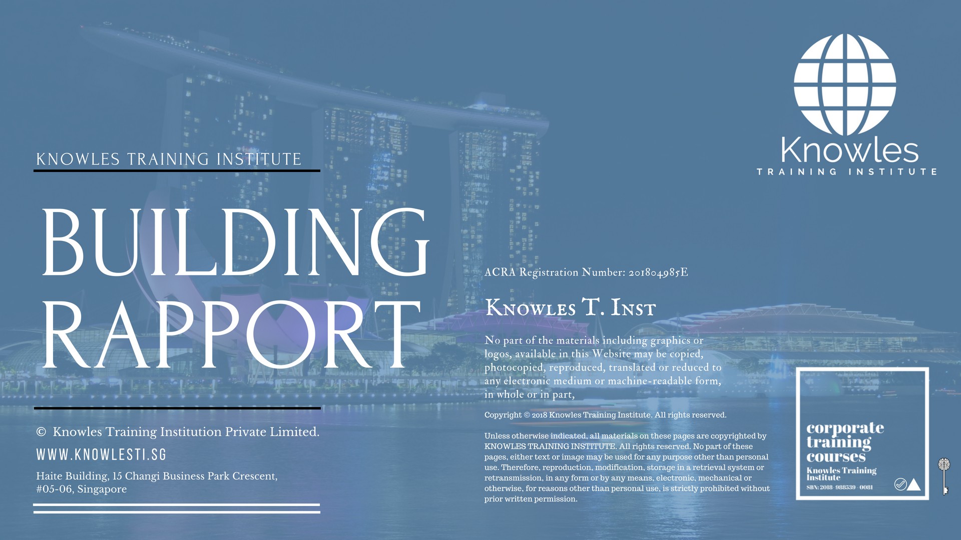 Building Rapport Training Course in India