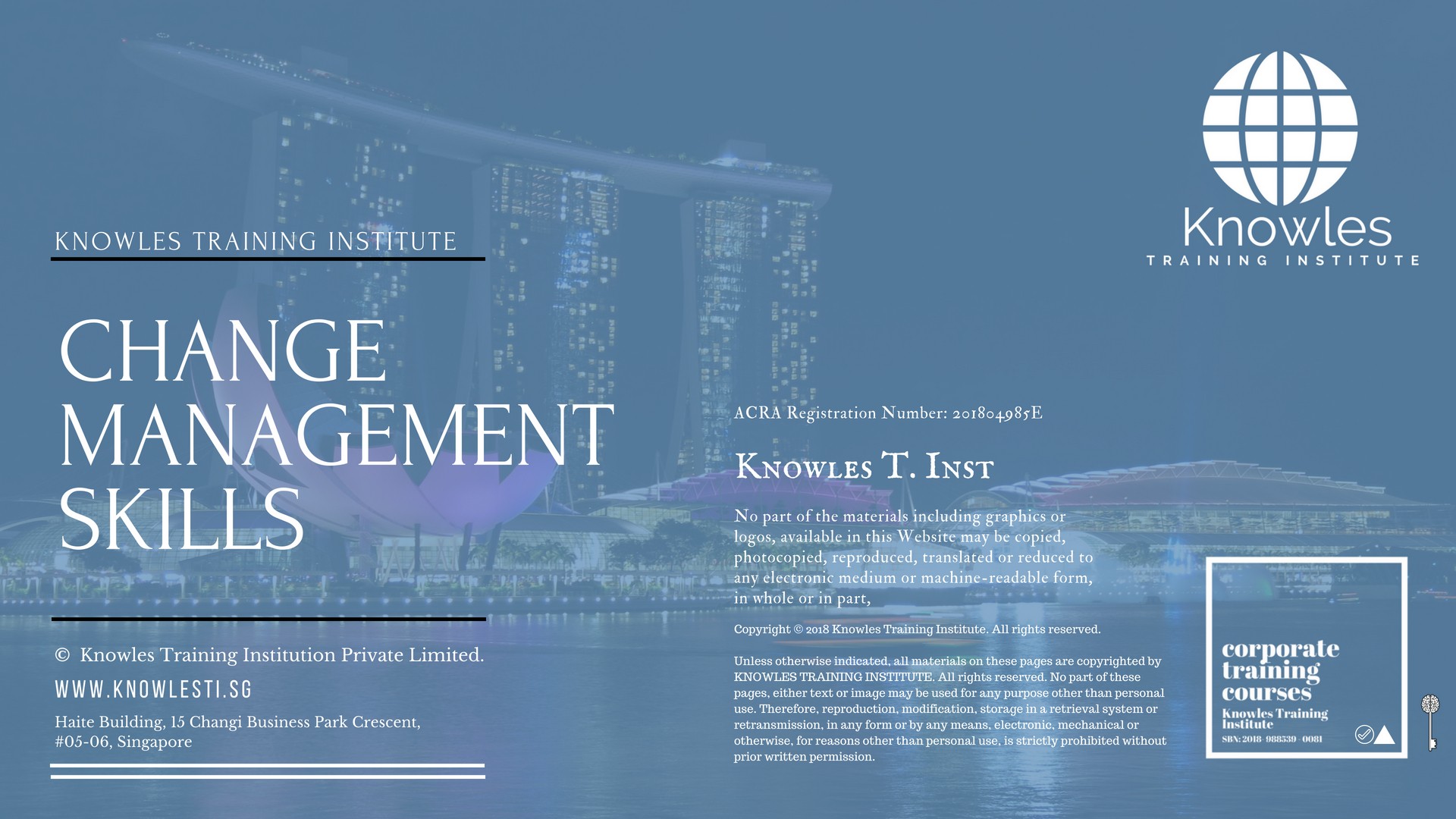 Change Management Skills Training Course in India