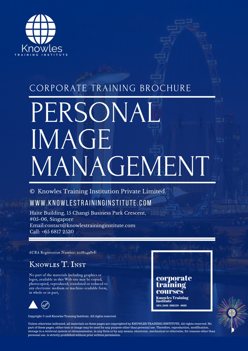 Course Brochure For Personal Image Management Training Course in India