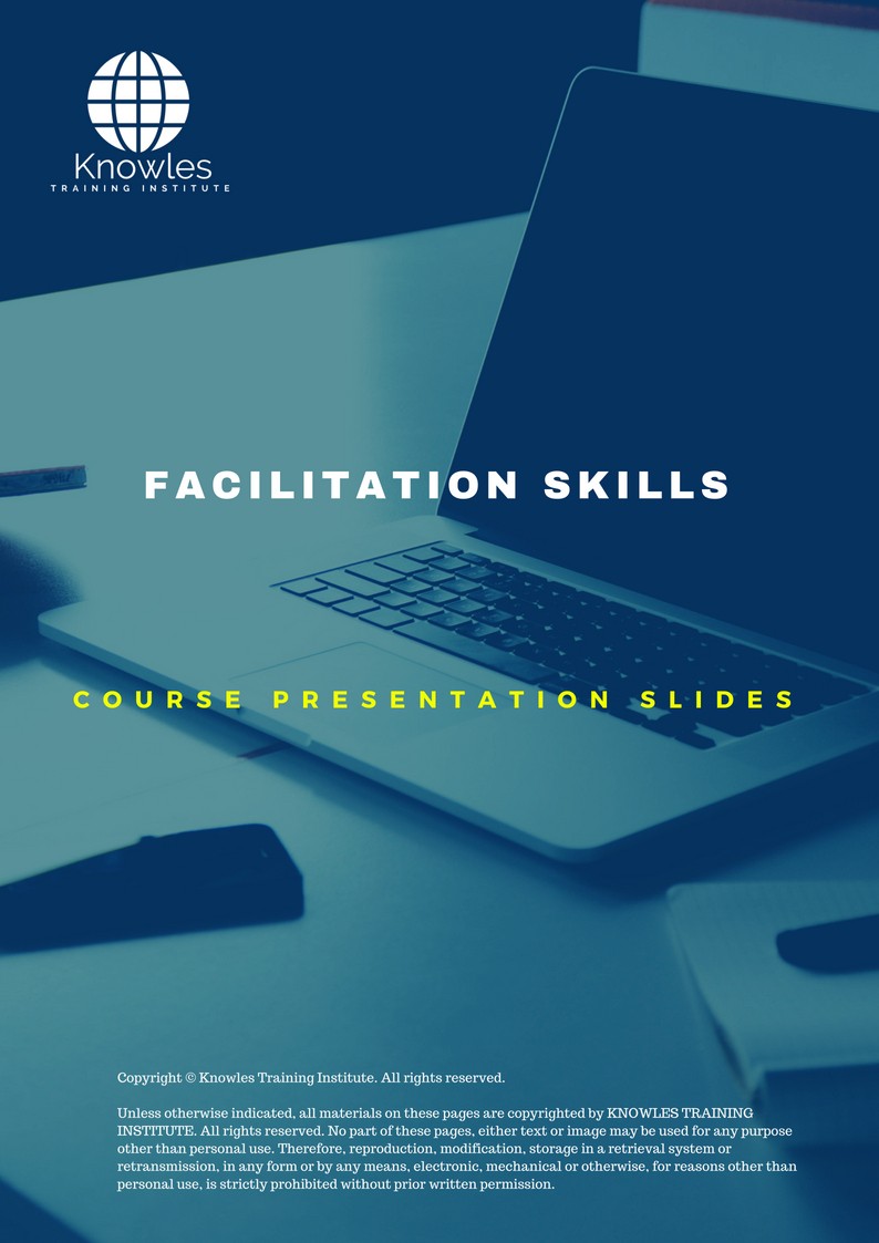 Facilitation Skills in India PPT Slides Used During Course