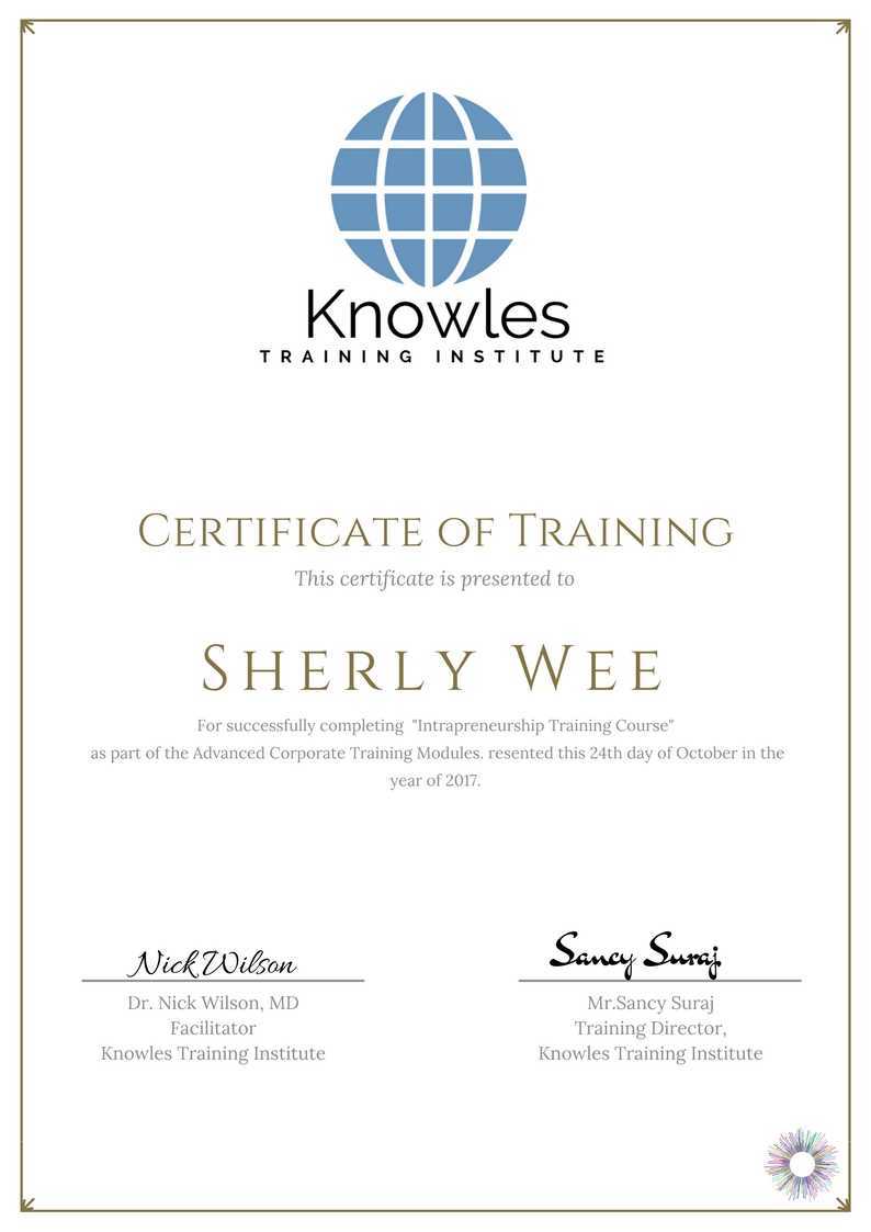 Intrapreneurship Training Course in India Certification