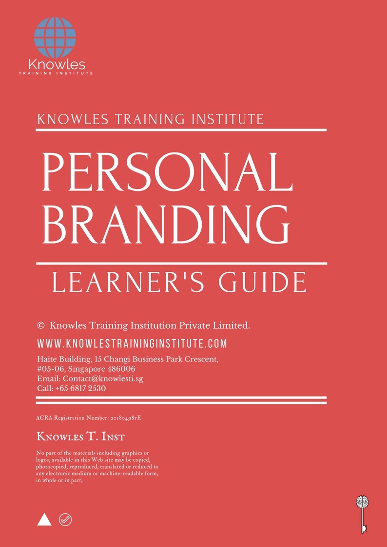 Learner’s Guide For Personal Branding Training Course in India