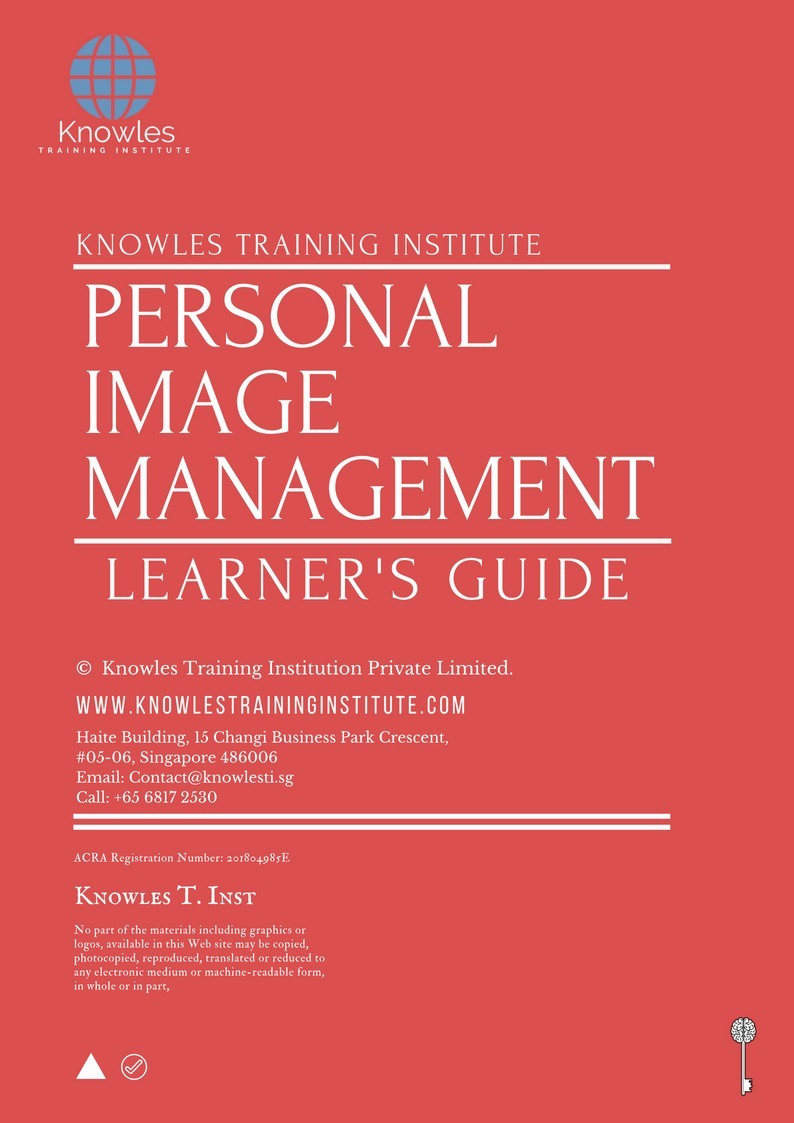 Learner’s Guide For Personal Image Management Training Course in India