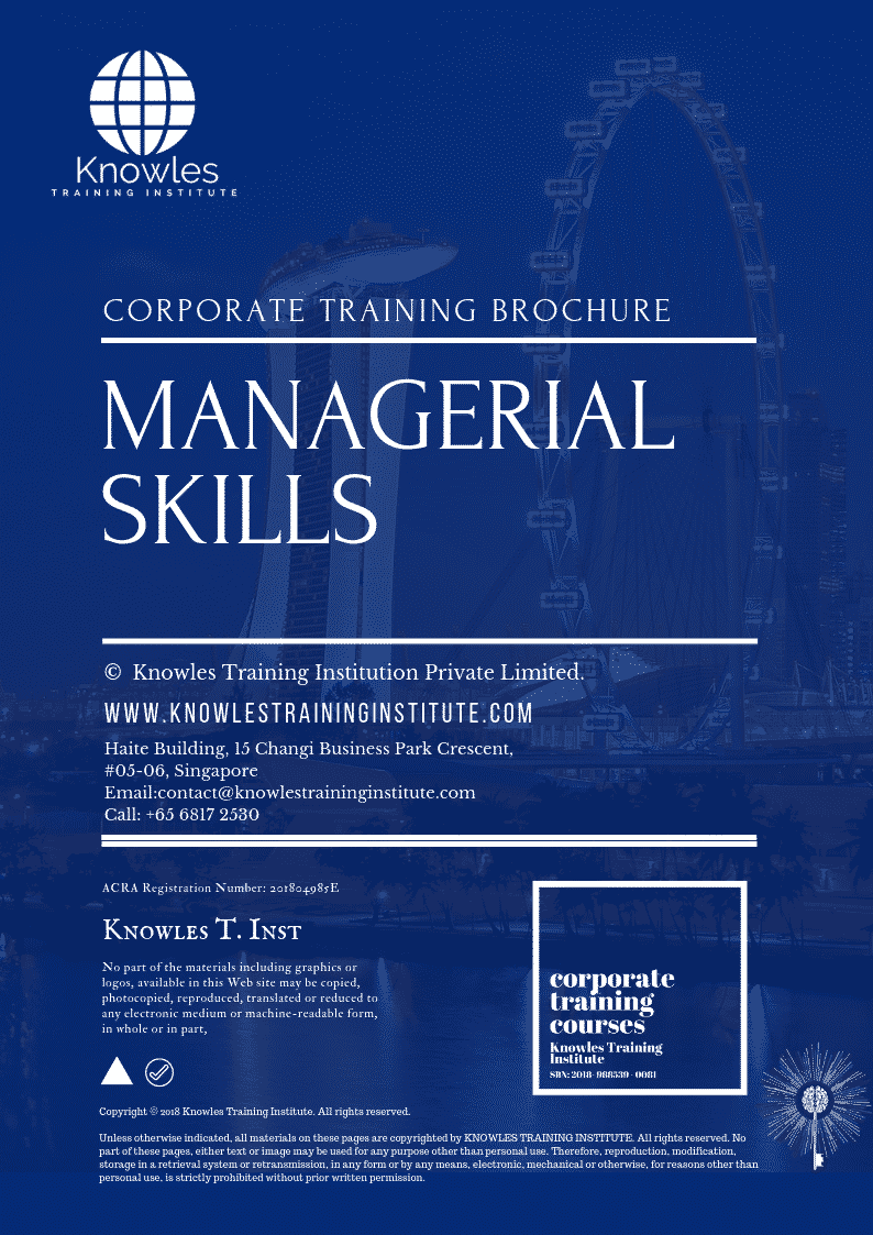 Managerial Skills Training Course in India Brochure