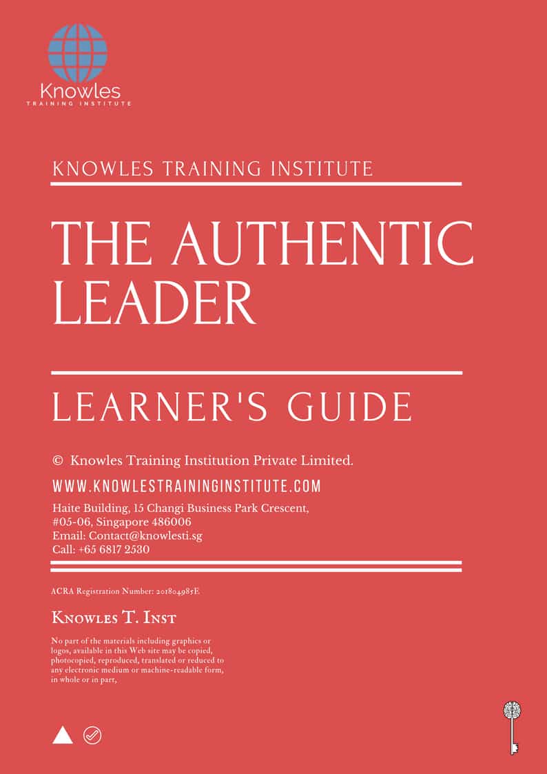 The Authentic Leader Training Course in India Learner’s Guide