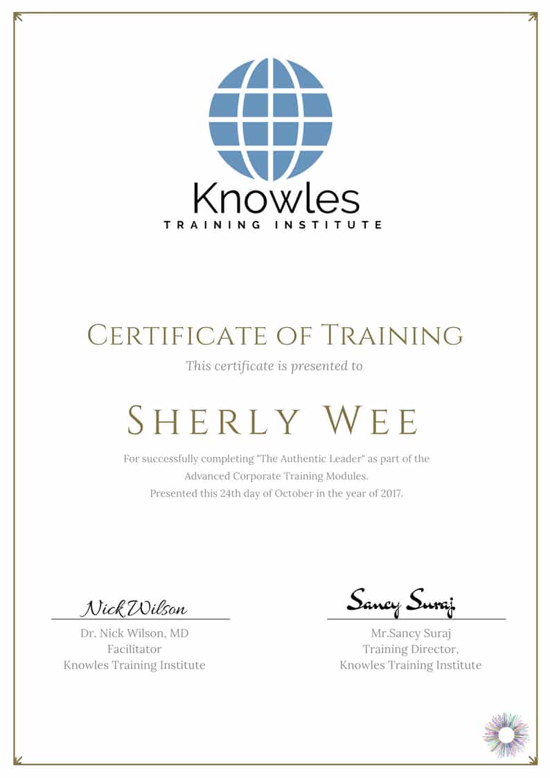 The Authentic Leader Training course in India Certification